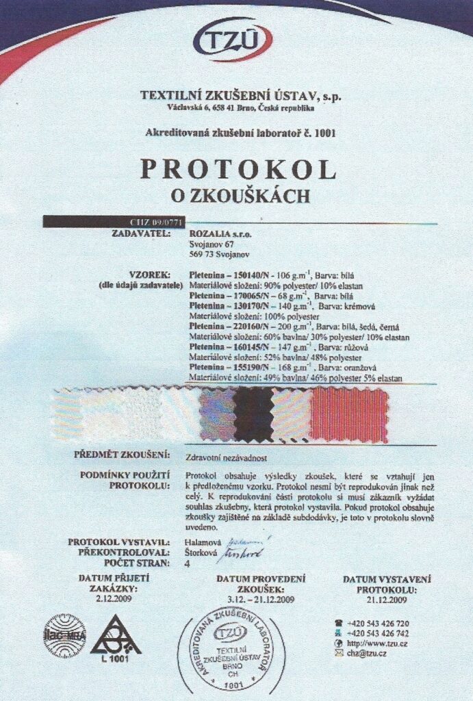 Protokol o zkouškách